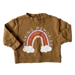 The Ever Co Making Memories Crewneck Sweatshirt - Rainbow - Brown - 18-24M